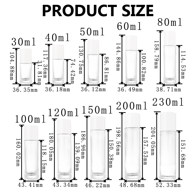 round glass bottles